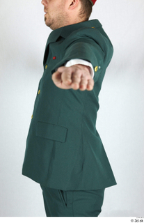  Photos Army man in Ceremonial Suit 2 20th century army ceremonial green jacket upper body 0005.jpg